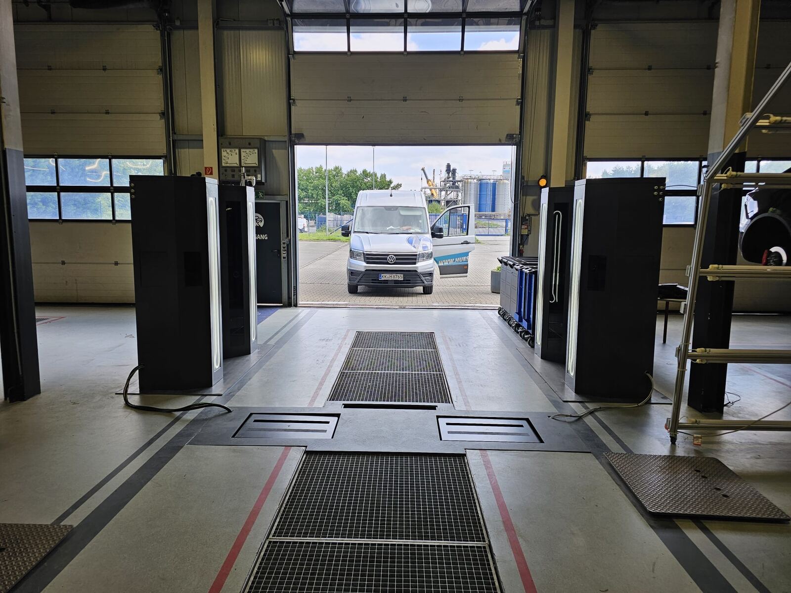 Fahrzeugscanner offen